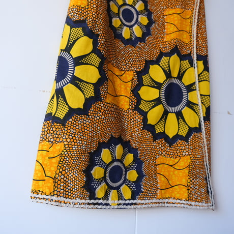 African batik wrap skirt