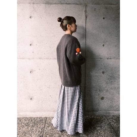3D flower knit cardigan