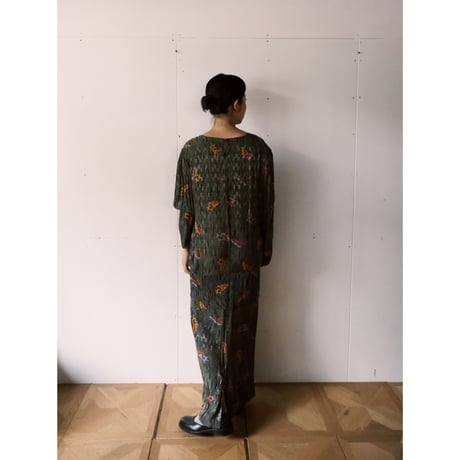 80s layered design dress