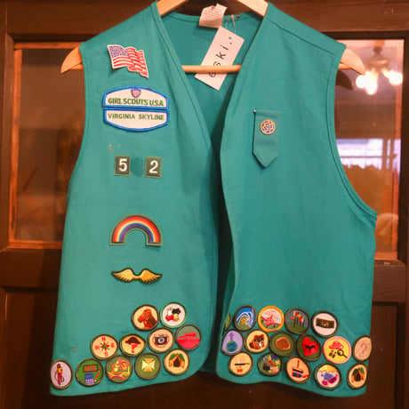 girls scouts patch vest