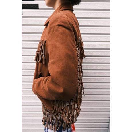 〜70s fake suède fringe jacket