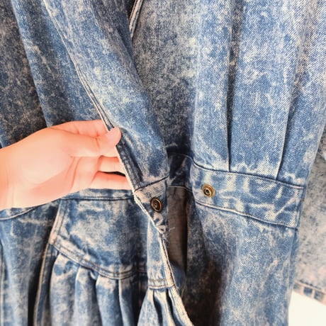 chemical denim all-in-one