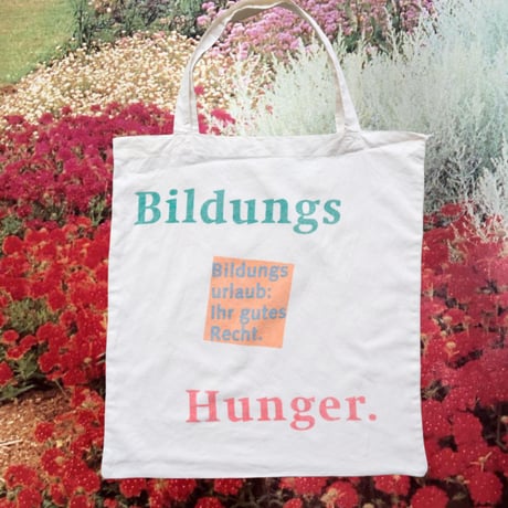 eco bag "bildungs hunger"