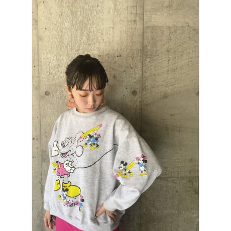 80s disney / Mickey & Minne print sweat