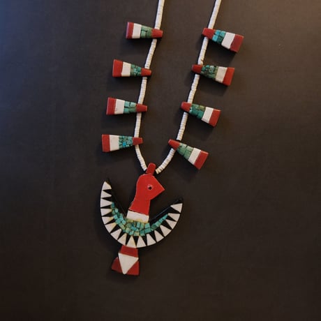 Santo Domingo/ "battery bird" necklace