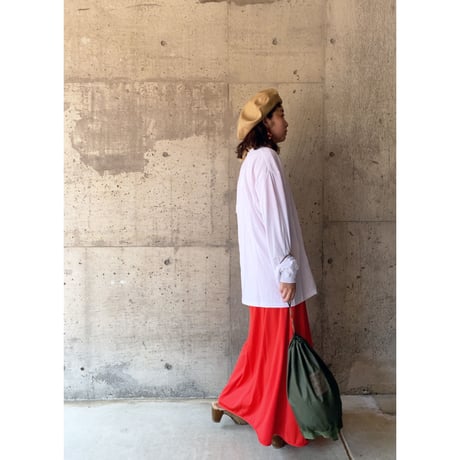 poly long dress "red"