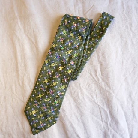 "繕う" collaboration beads embroidery necktie "flower"