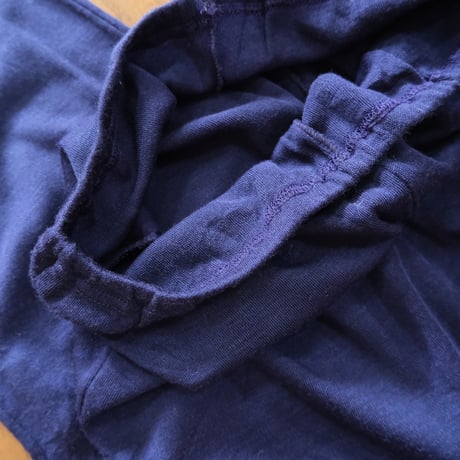 jogger pants “navy×orange”