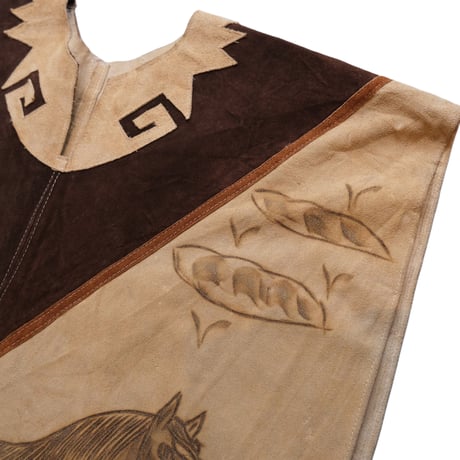 leather poncho