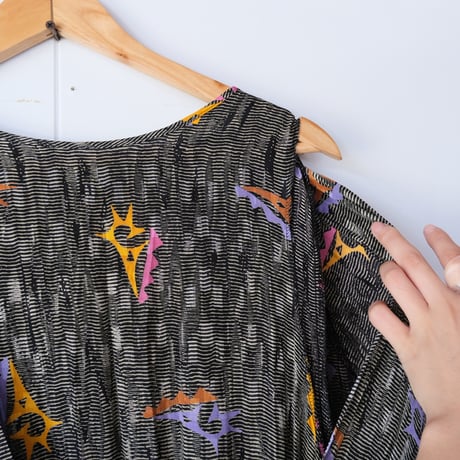 80s layered design dress