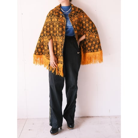 embroidery poncho