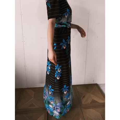 blue flower dress