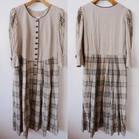 tyrol dress / beige check