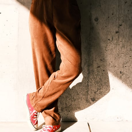 brown velours  pants