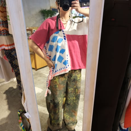 "画楽" original cotton tops