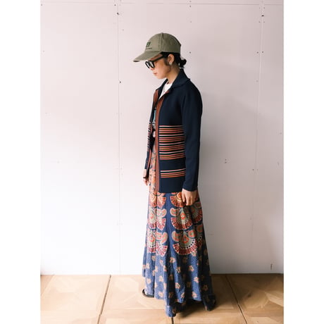 〜70s poly jersey cardigan