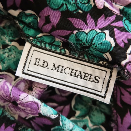 flower print dress “purple”