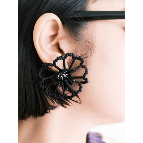 lili by SERI / flower drawing "cream yellow" ear cuff type