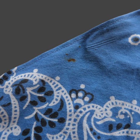 eski. original remake / lace × bandanna  kerchief "smoky blue"
