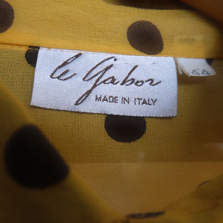 made in Italy / see-through dot shirt
