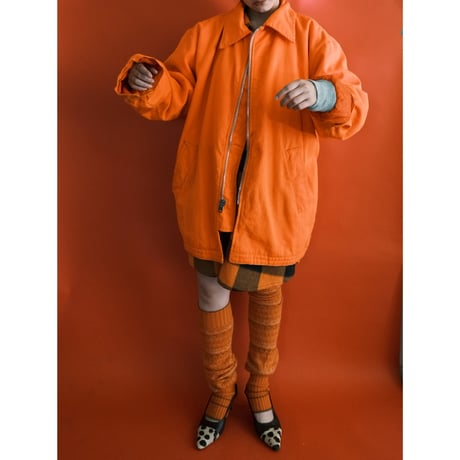 orange big jacket