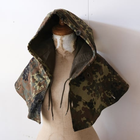 German army / tent sheet porch and cape with hood