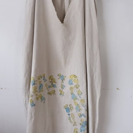 eski. × 画楽 / original linen dress