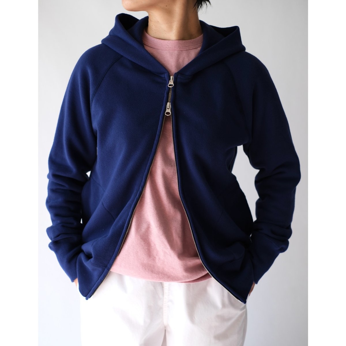 Hooded Zip-up （Dk.blue）｜eleven2nd | 84