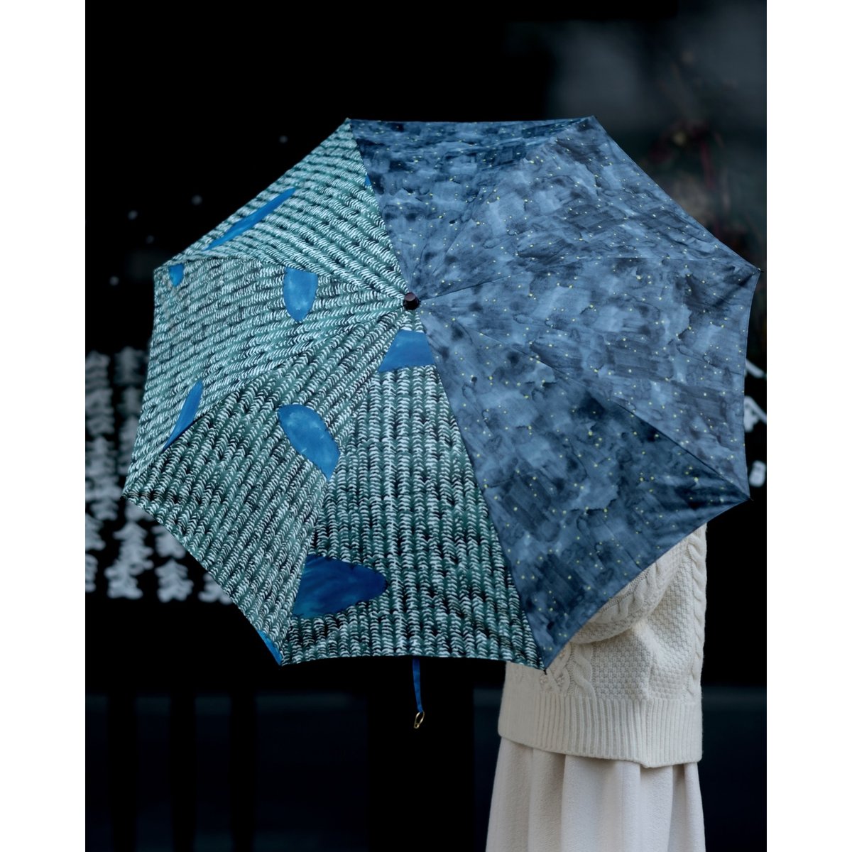 折畳み傘(晴雨兼用)｜森と夜の星空 | 84