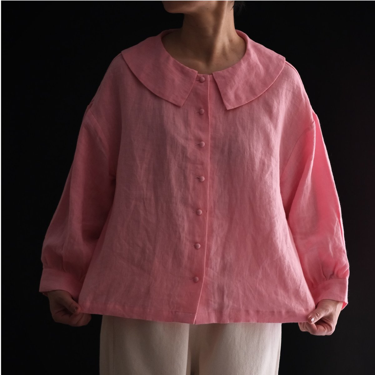 ビッグカラーブラウス｜pot and tea | 84