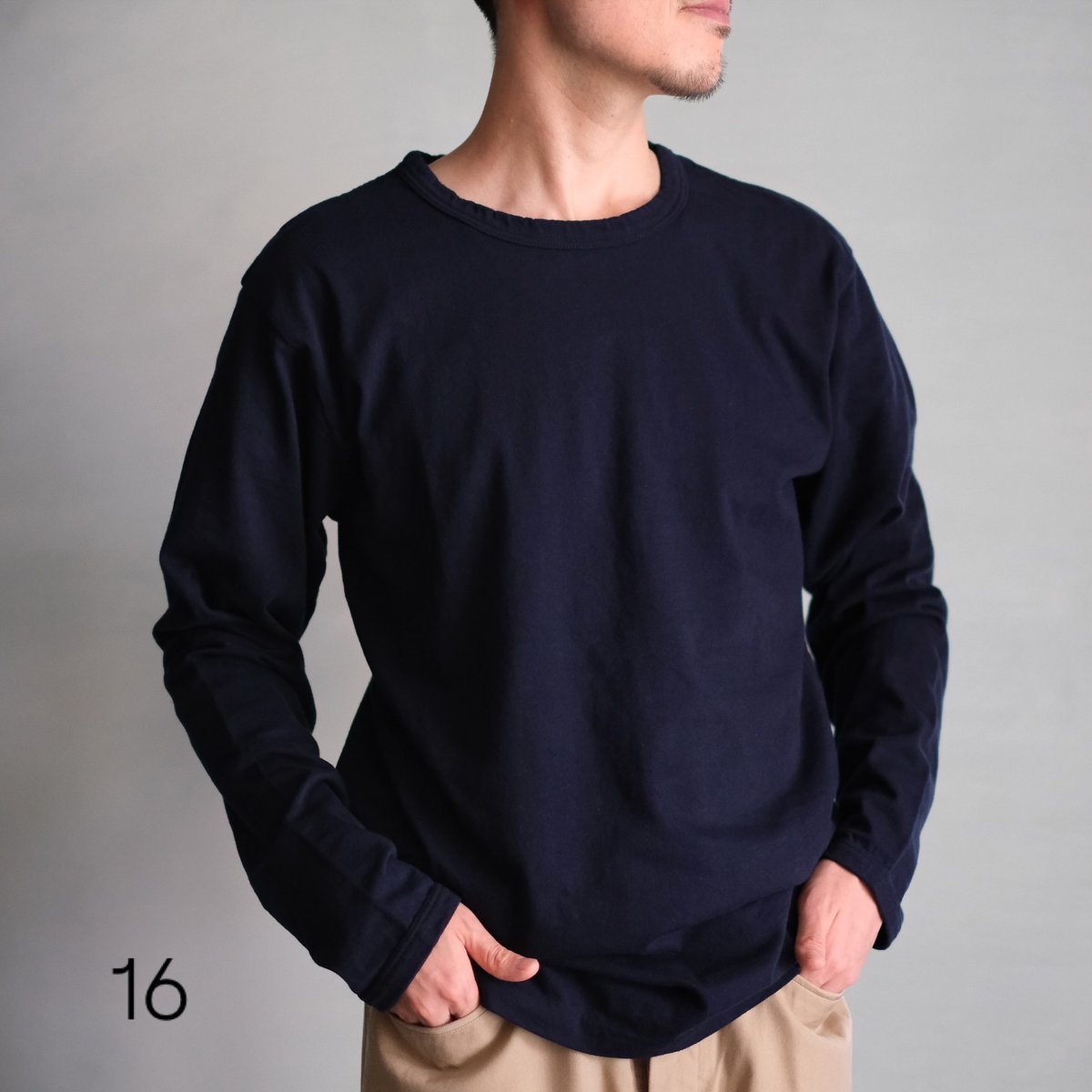 【未使用品】MAROBAYA｜長袖Tシャツ　紺 MAROBAYA｜長袖Tシャツ(紺) | 84