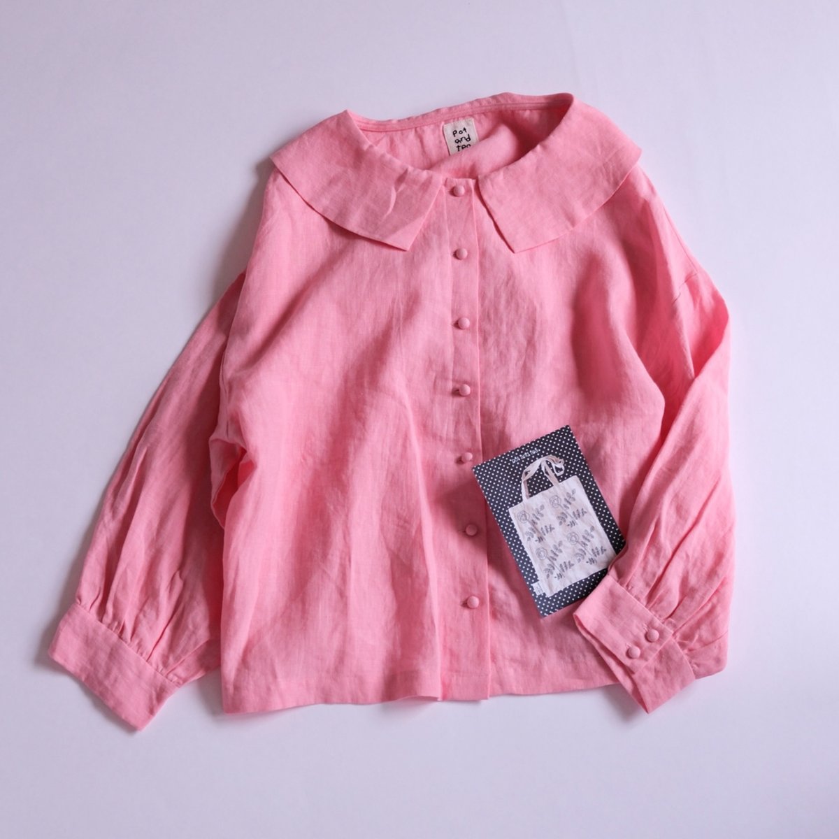 ビッグカラーブラウス｜pot and tea | 84