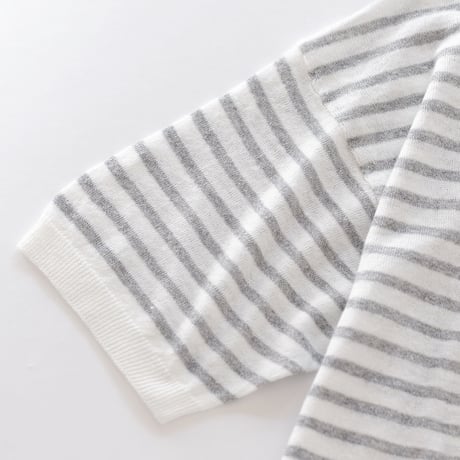 Border SS Sweater｜eleven2nd