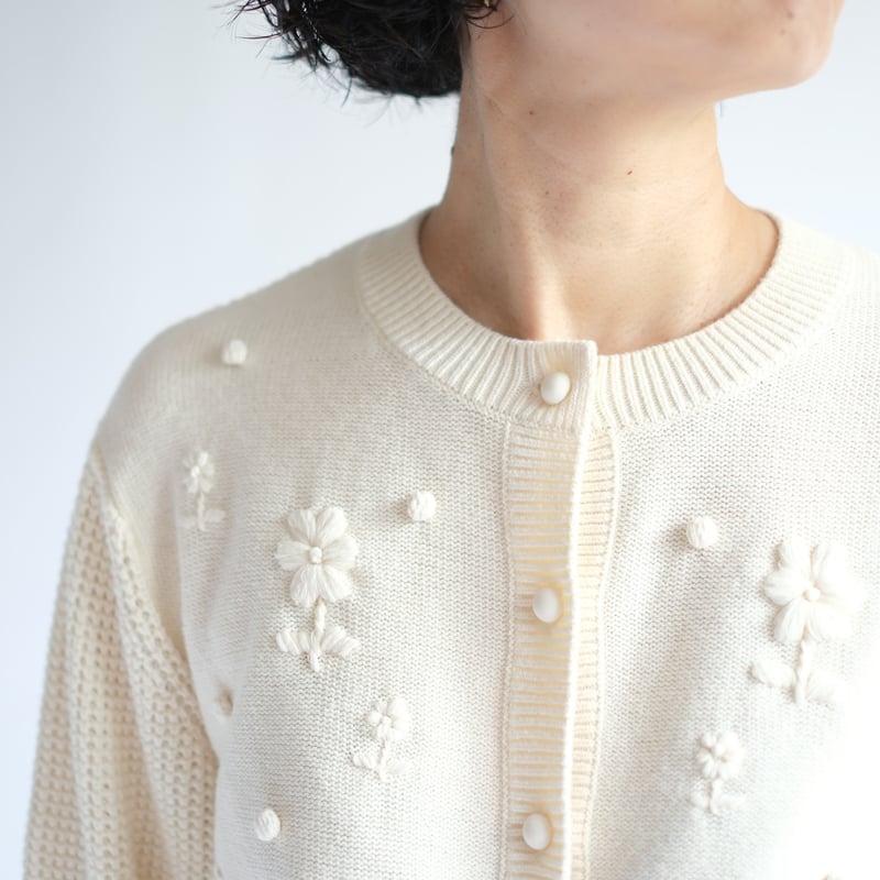 お花刺繍カーディガン｜IVORY | 84