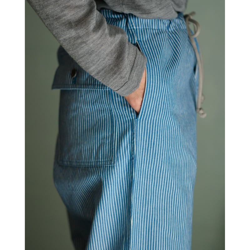Hickory Cotton Wide Pants