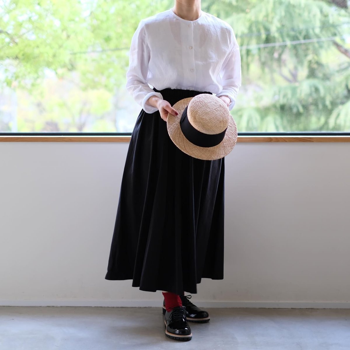 Poise opera ポイゼ　オペラスカート　チャコールグレー Poise opera ポイゼ オペラスカート チャコールグレー スカート