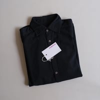 長袖のシャツ（あつい晒し/濃藍泥）