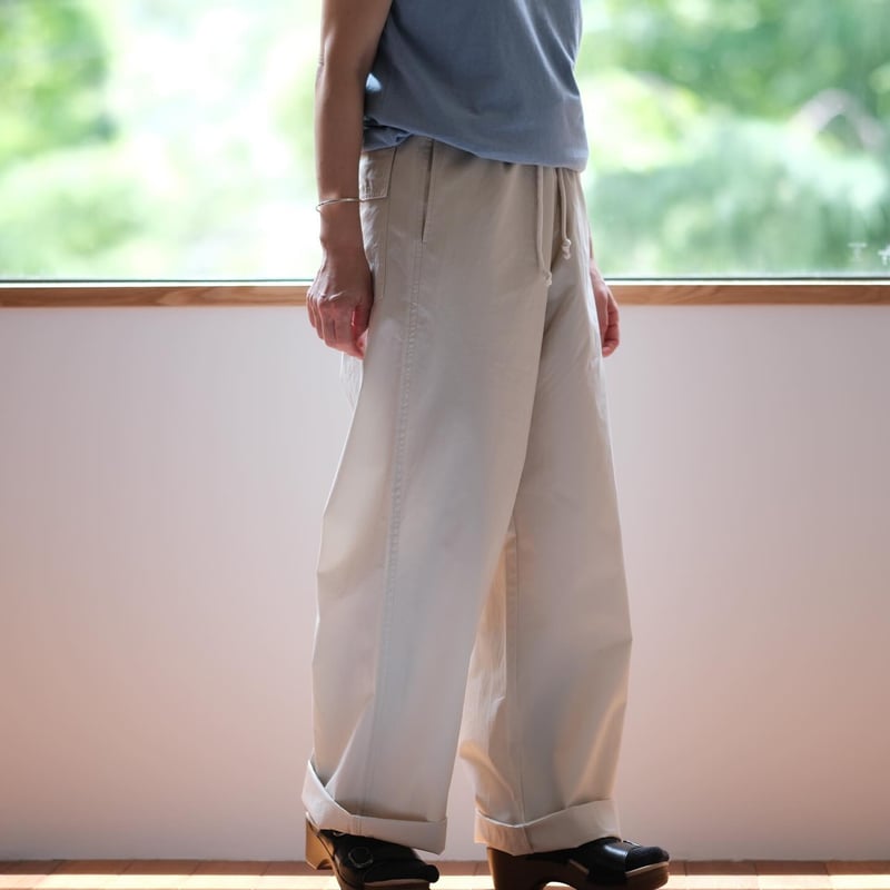 eleven2nd ホワイトカーゴパンツ eleven 2nd カーゴパンツ (Fine Cotton Poplin Cargo Pants / White)