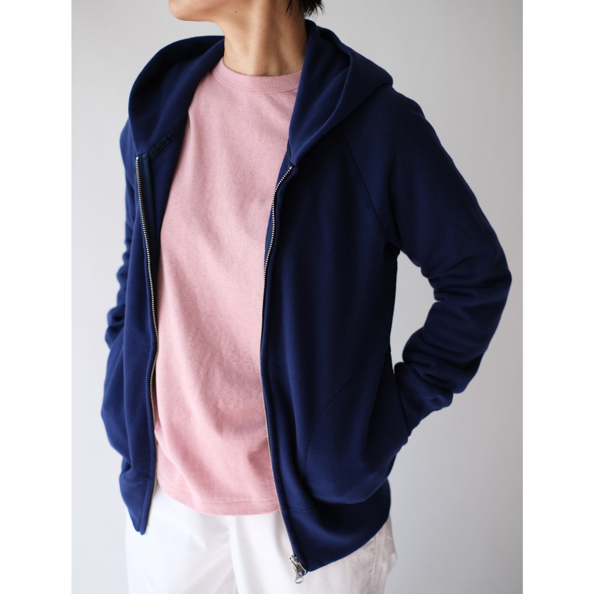 Hooded Zip-up （Dk.blue）｜eleven2nd | 84