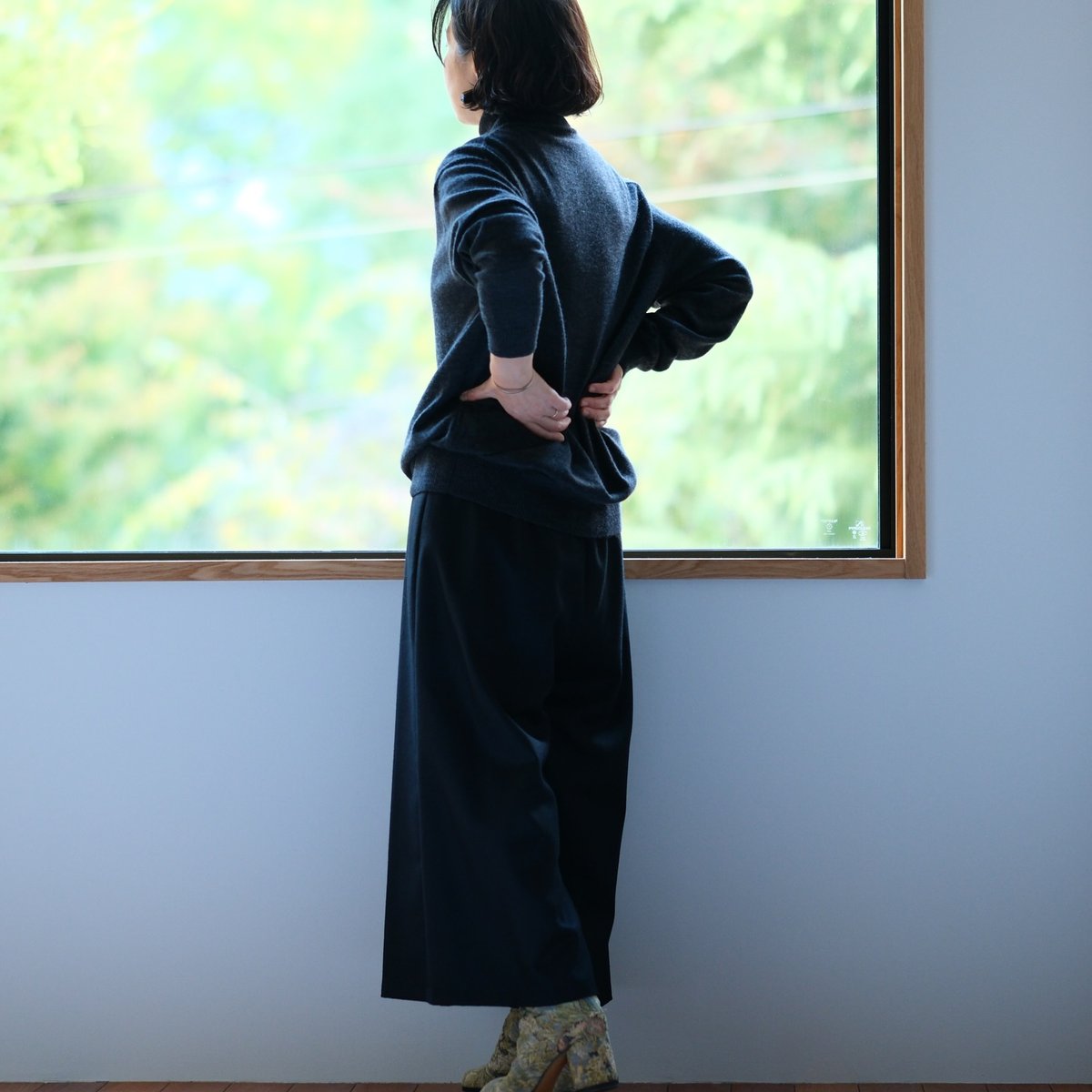 pois e ガウチョパンツ STONE STONE(wool)｜Pois É | 84