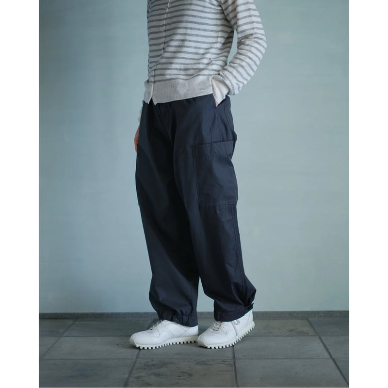 イレブンセカンド　カーゴパンツ eleven 2nd Fine Cotton Broad Cargo Pants / Navy