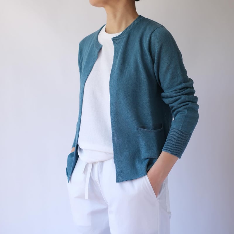 Silk Plating Linen Cardigan｜eleven2nd | ８４