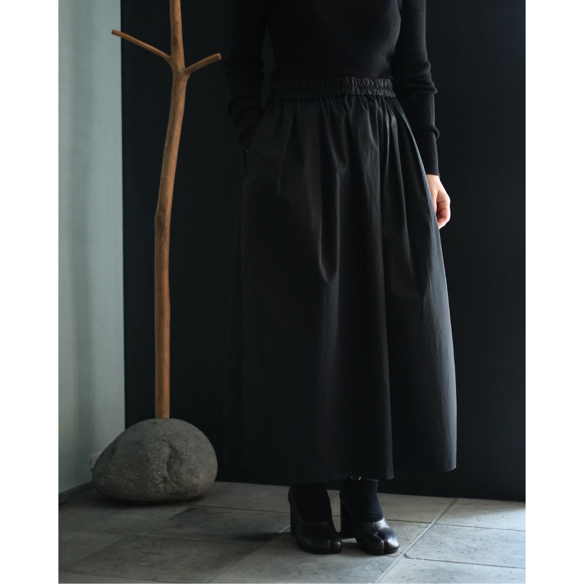 na.e タックギャザースカート ブラック タックギャザースカート｜SACUCA | 84