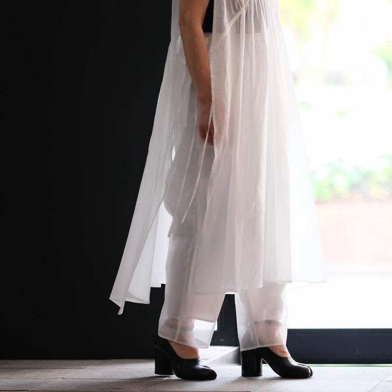 White organza layered pants|TENNE HANDCRAFTED M White organza layered pants|TENNE HANDCRAFTED M