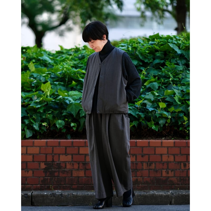 ポケットワイドパンツ(コットンウールリネン）｜SACUCA | 84