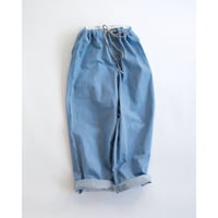 Hickory Cotton Wide Pants"Blue"｜eleven2nd