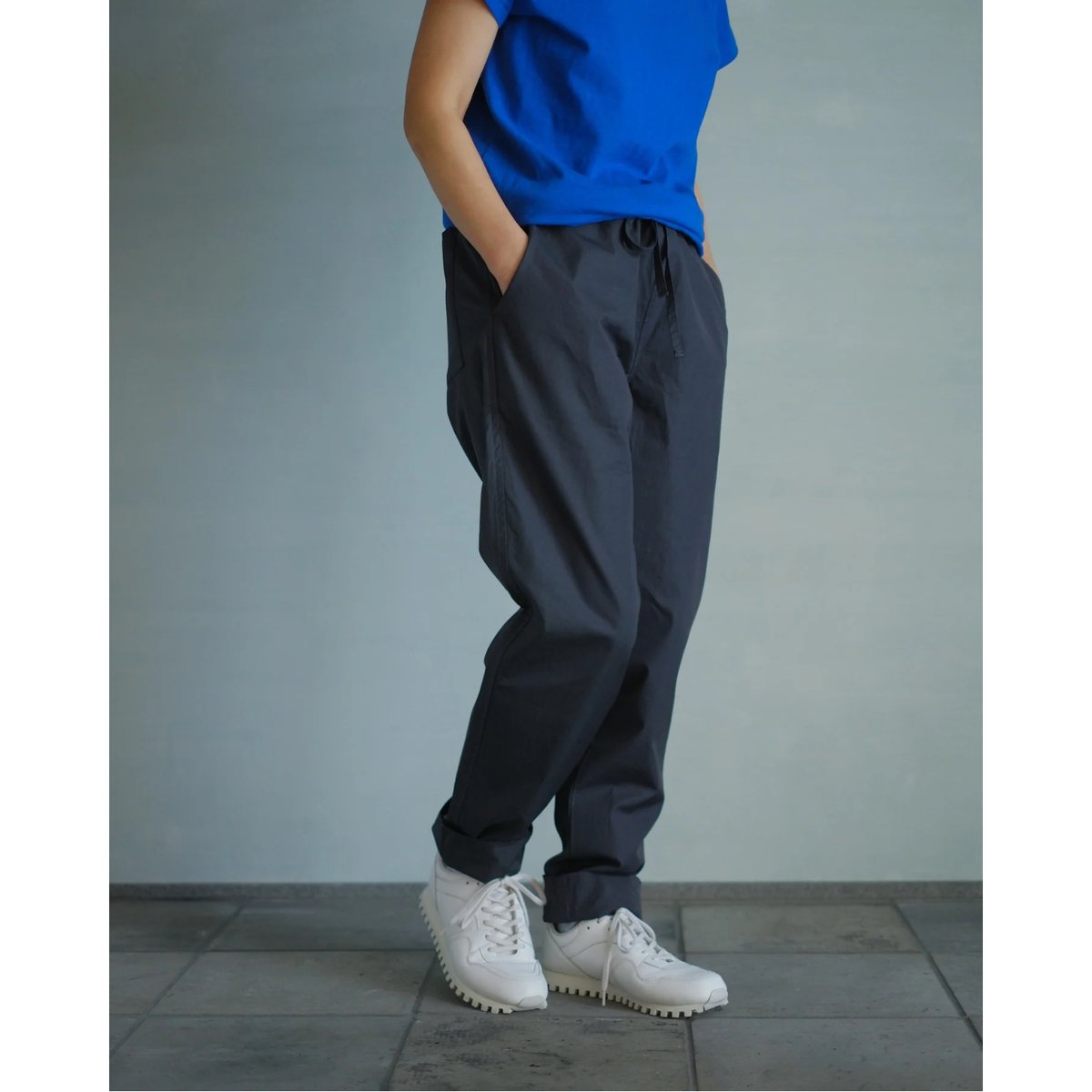 eleven2nd｜Fine Cotton Broad Straight Pants | 84