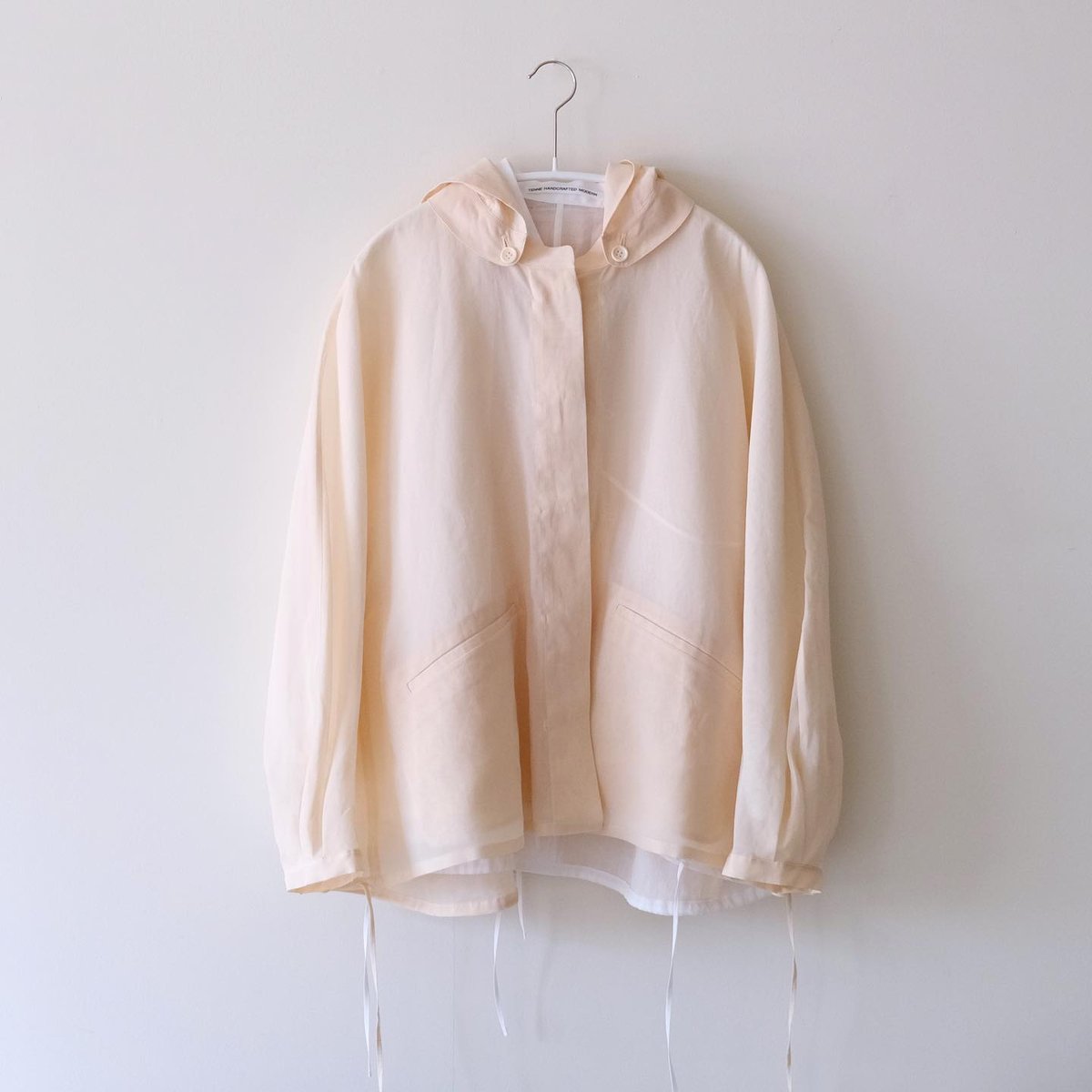 【新品】aere sheer tumbler jacket 36 ベージュ sheer tumbler jacket / aere