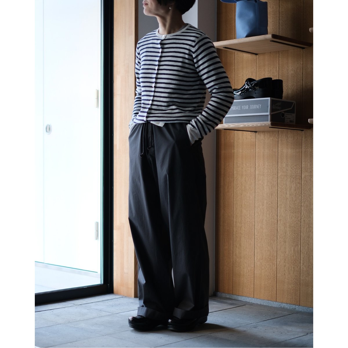 Fine Cotton Broad Wide Pants 
