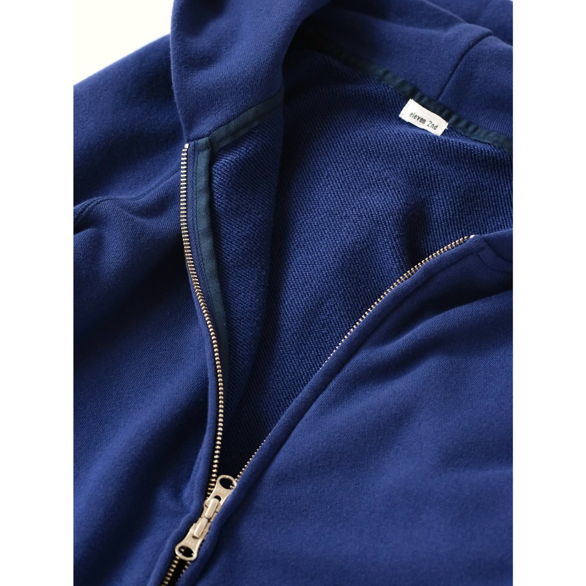 eleven 2nd ジップアップ eleven 2nd(イレブンセカンド) Cotton Sweat Jersey Hooded Zip-up
